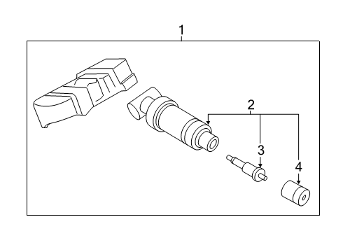 2022 BMW Z4 Tire Pressure Monitoring Diagram