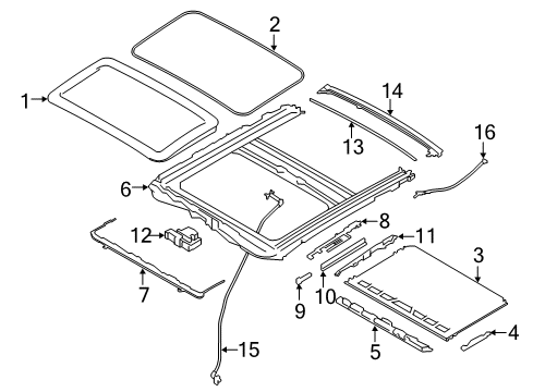 2022 BMW 230i Sunroof Diagram 2