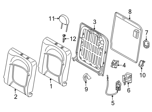 HEADREST LEATHER Diagram for 52207939741