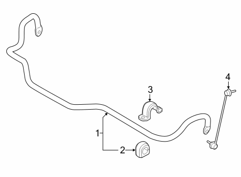 2024 BMW i4 Stabilizer Bar & Components - Front Diagram 1