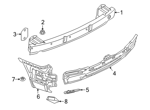 2022 BMW 750i xDrive Bumper & Components - Rear Diagram 1