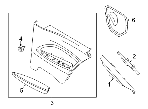 2021 BMW 230i Interior Trim - Quarter Panels Diagram 2