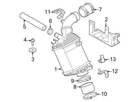 2024 BMW X6 M CHARGE-AIR COOLER Diagram for 17515A2C232