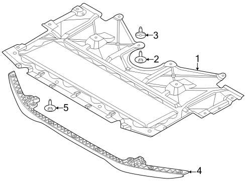 2021 BMW M3 Splash Shields Diagram