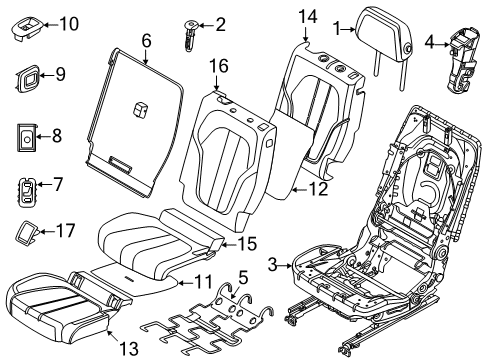 2022 BMW X7 Second Row Seats Diagram 1