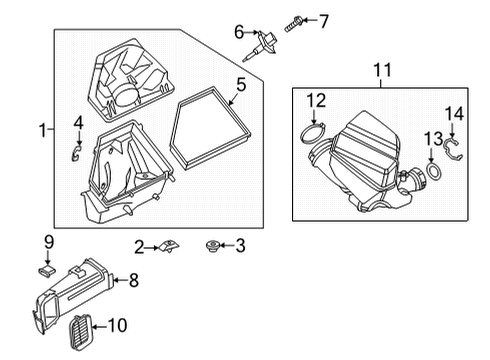 2024 BMW 230i Air Intake Diagram