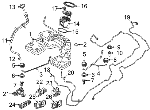 2022 BMW X5 Fuel Supply Diagram 2