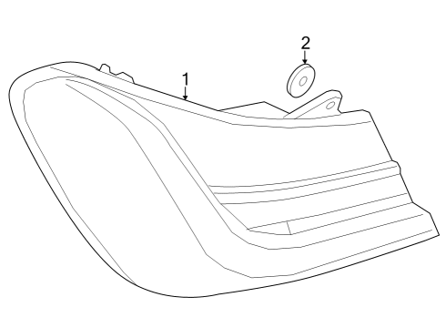 2023 BMW i7 TAIL LIGHT, SIDE PANEL LEFT Diagram for 63215A3CD41