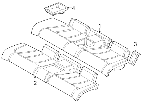 2022 BMW 230i Rear Seat Components Diagram 2