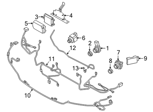 2022 BMW M8 Gran Coupe Lane Departure Warning Diagram 2