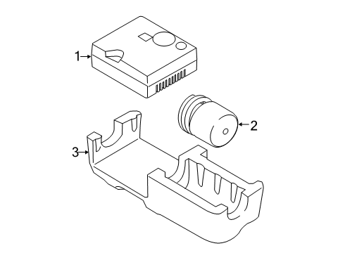 2023 BMW X7 Inflator Components Diagram