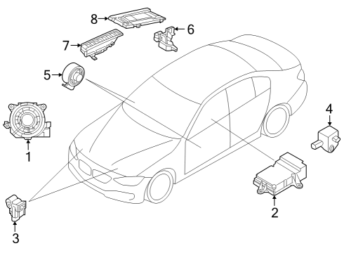 2023 BMW i4 Air Bag Components Diagram 2