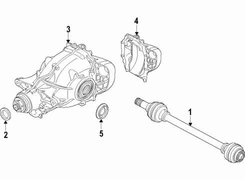 2020 BMW X7 CENTRAL MOUNT ALUMINUM Diagram for 26128858475