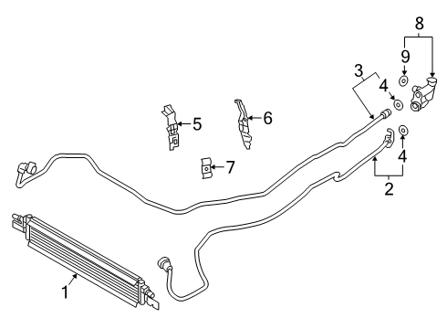 2022 BMW Z4 Oil Cooler Diagram 2