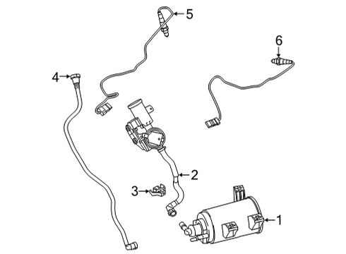 2024 BMW 840i xDrive Gran Coupe Emission Components Diagram