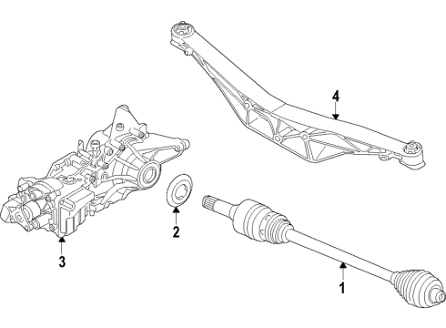 2021 BMW X1 CENTER BEARING, DRIVESHAFT Diagram for 26118837226