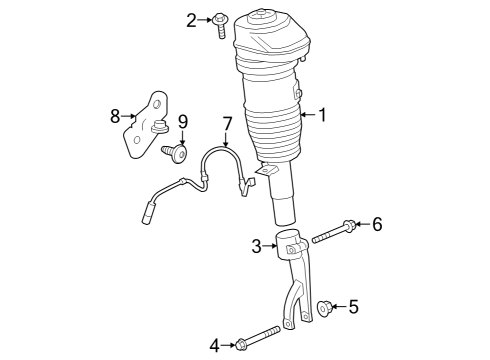 2022 BMW iX Struts & Components - Front Diagram 2