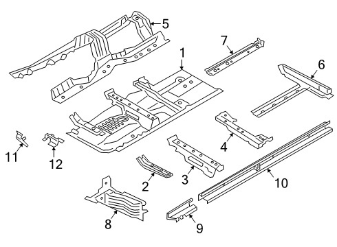 2023 BMW M3 Floor Diagram