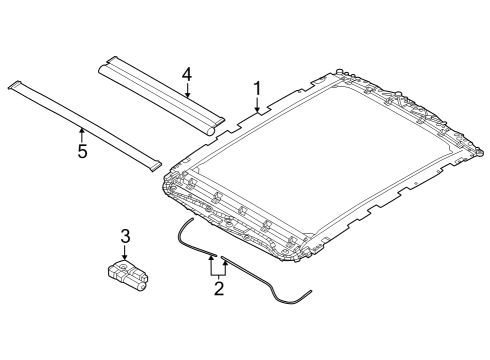 2024 BMW i7 COVER BMW THEATER SCREEN Diagram for 54105A32092