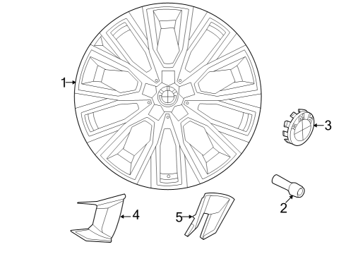 2024 BMW M440i Gran Coupe Wheels Diagram 3