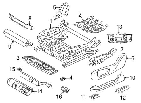 2022 BMW X5 Tracks & Components Diagram 1