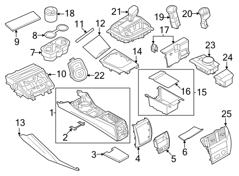 2023 BMW M240i CE.CONS.TRIM, FR.PASSENGER Diagram for 51167911035