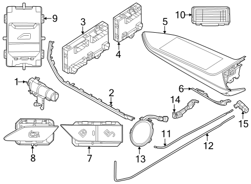 2023 BMW i7 Interior Trim - Rear Door Diagram 2