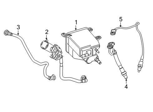 2021 BMW 740i xDrive Emission Components Diagram