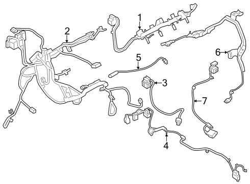 2024 BMW X5 M ENG.WIRING HARNESS POWER SUP Diagram for 12515A41776