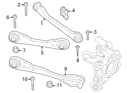 2024 BMW i7 Rear Suspension Diagram 2