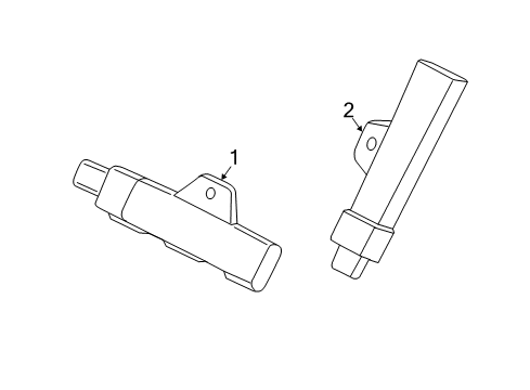 2021 BMW i3s Keyless Entry Components Diagram