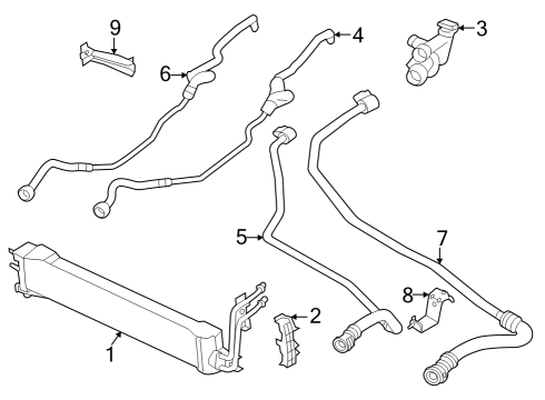 2024 BMW X6 M Trans Oil Cooler Diagram 2