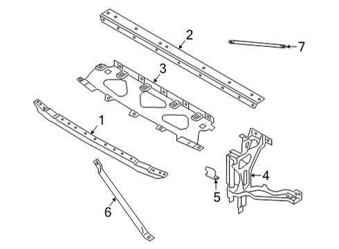 2023 BMW X6 M Radiator Support Diagram 2