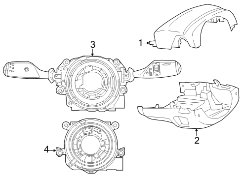 2023 BMW i7 Shroud, Switches & Levers Diagram