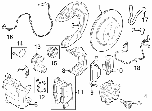 2023 BMW i7 Rear Brakes Diagram