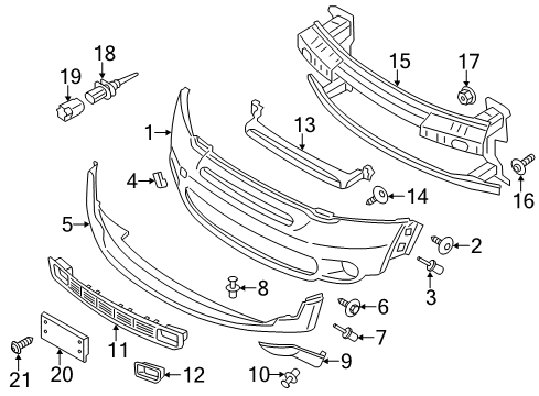 Spoiler Front Diagram for 51119810623