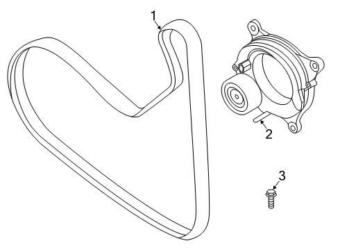 2022 BMW X1 Belts & Pulleys Diagram