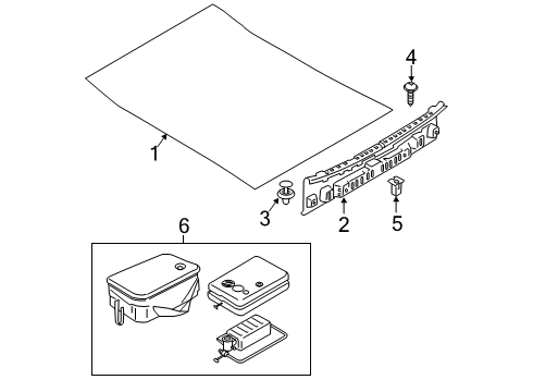 2021 BMW M850i xDrive Interior Trim - Rear Body Diagram 3