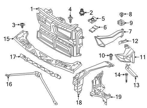 2023 BMW X2 Radiator Support Diagram