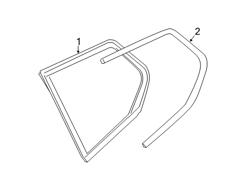 2022 BMW X7 Glass & Hardware - Quarter Panel Diagram