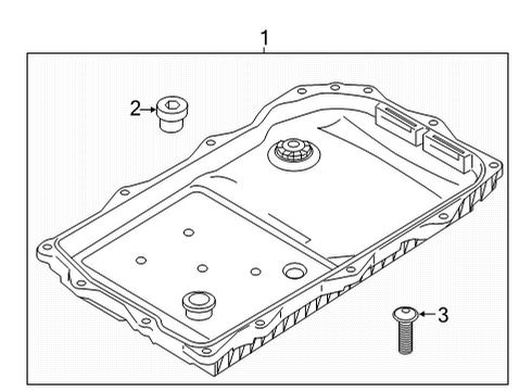 2023 BMW X7 Transmission Components Diagram 2