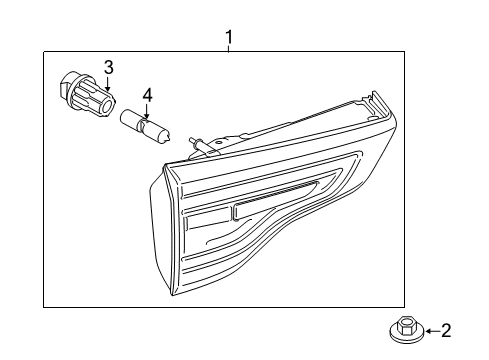 2021 BMW X3 M Bulbs Diagram 2