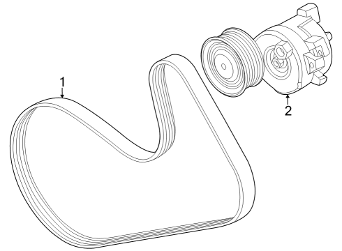 2024 BMW X5 Belts & Pulleys Diagram 2