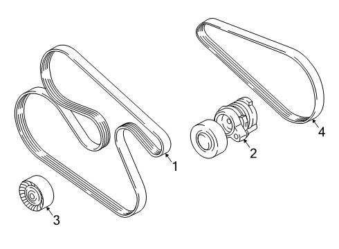 2021 BMW M760i xDrive Belts & Pulleys Diagram