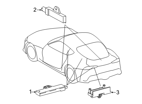 2022 BMW Z4 Keyless Entry Components Diagram