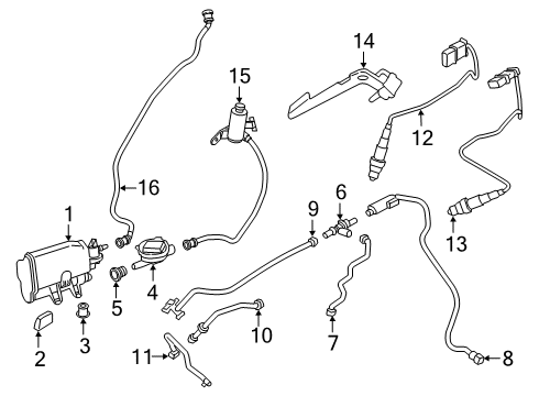 2023 BMW 230i xDrive BREATHER LINE Diagram for 16118740560