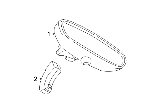 2021 BMW 230i Inside Mirrors Diagram