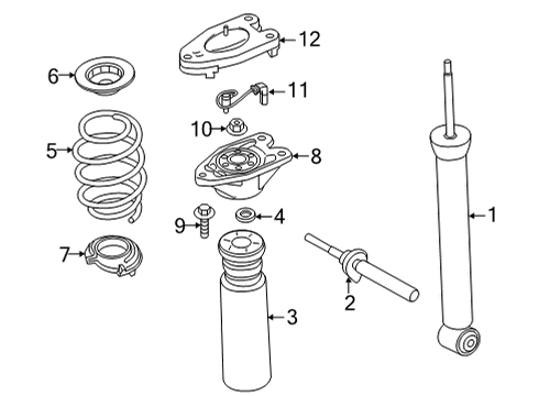 2021 BMW 228i xDrive Gran Coupe REAR COIL SPRING Diagram for 33536892121