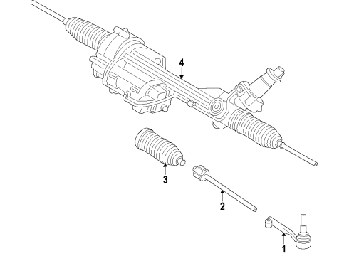 2024 BMW M4 LEFT TIE ROD Diagram for 32107885129