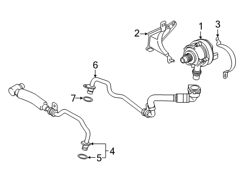 2021 BMW X5 M Water Pump Diagram 3